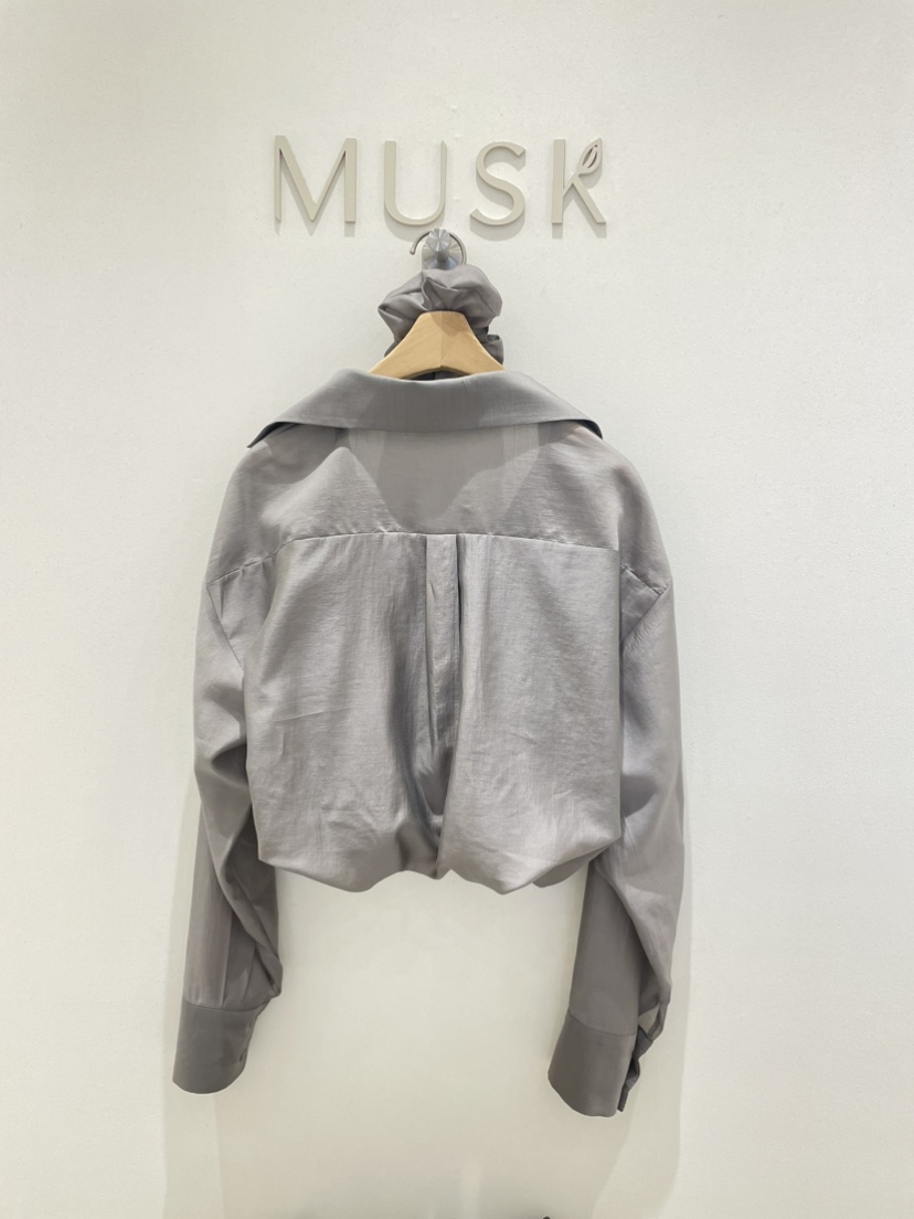 MUSK韓國直郵㊣東大門實拍女裝新品時尚襯衫蕾絲衫套裝透明MUSK襯衫/蕾絲衫
