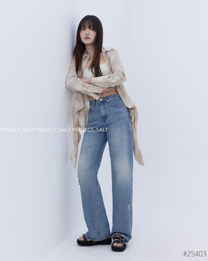 PROJECT SALT韓國直郵㊣女裝新品推薦牛仔褲PROJECTSALT牛仔褲