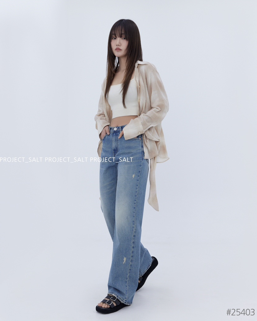 PROJECT SALT韓國直郵㊣女裝新品推薦牛仔褲PROJECTSALT牛仔褲