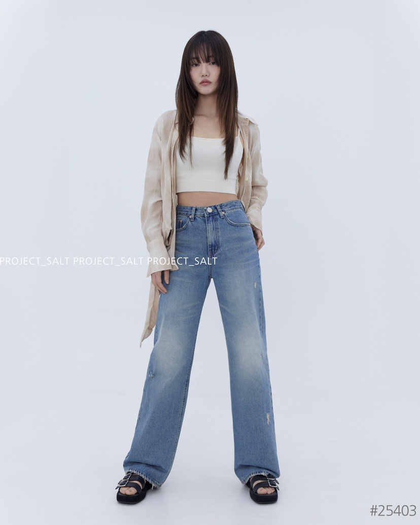 PROJECT SALT韓國直郵㊣女裝新品推薦牛仔褲PROJECTSALT牛仔褲