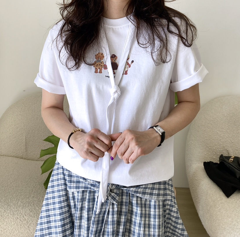 HANNA-A韓國直郵㊣女裝新品推薦職業休閑25春夏人氣時尚T恤HANNAT恤