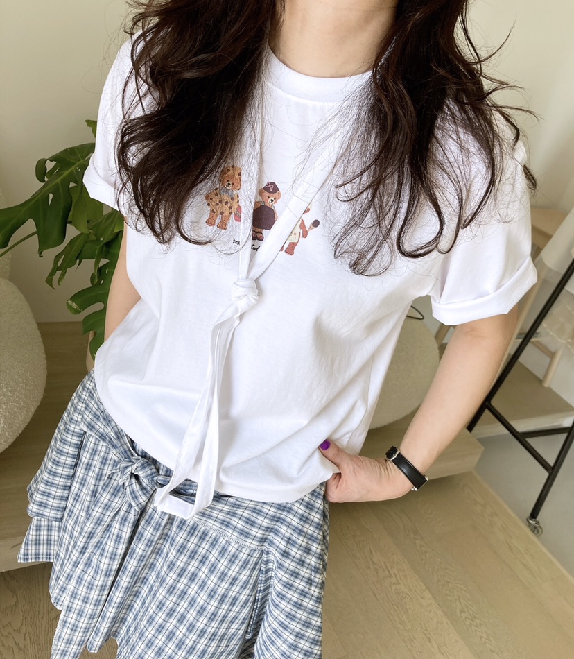 HANNA-A韓國直郵㊣女裝新品推薦職業休閑25春夏人氣時尚T恤HANNAT恤