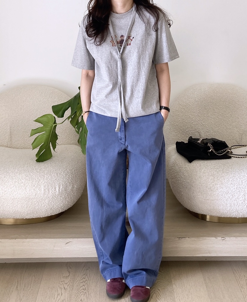 HANNA-A韓國直郵㊣女裝新品推薦職業休閑25春夏人氣時尚T恤HANNAT恤