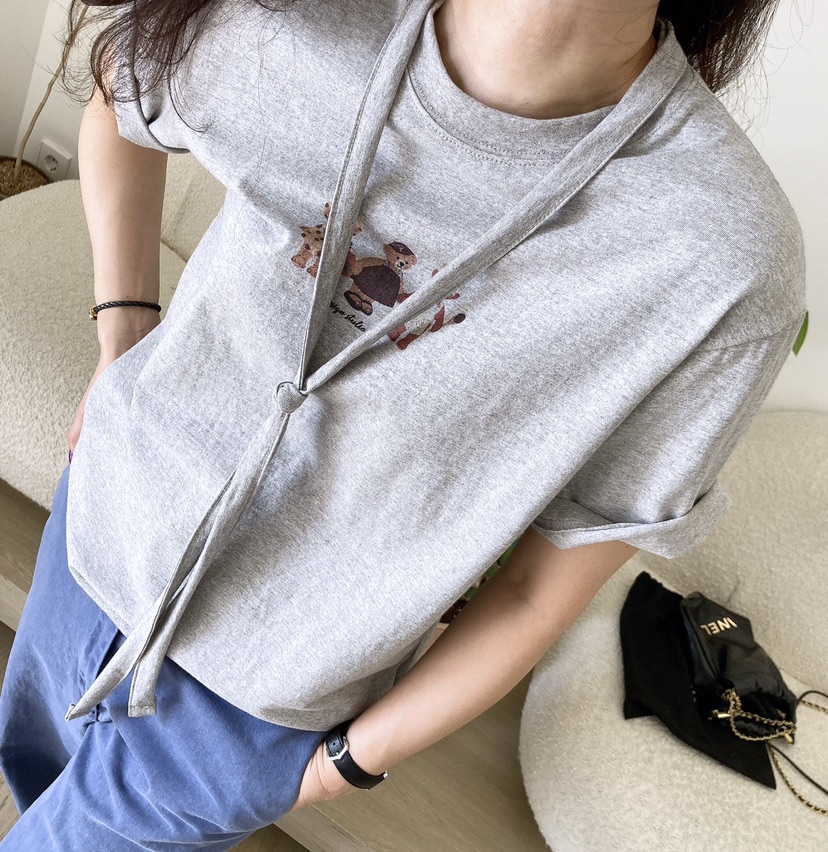 HANNA-A韓國直郵㊣女裝新品推薦職業休閑25春夏人氣時尚T恤HANNAT恤