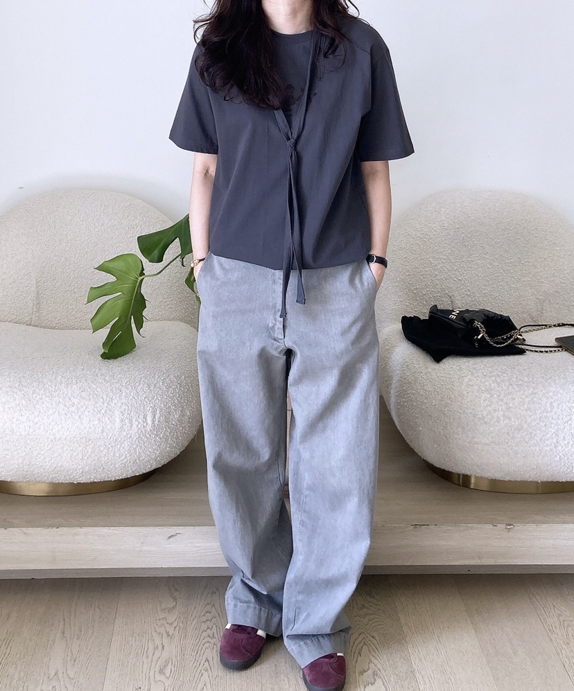 HANNA-A韓國直郵㊣女裝新品推薦職業休閑25春夏人氣時尚T恤HANNAT恤