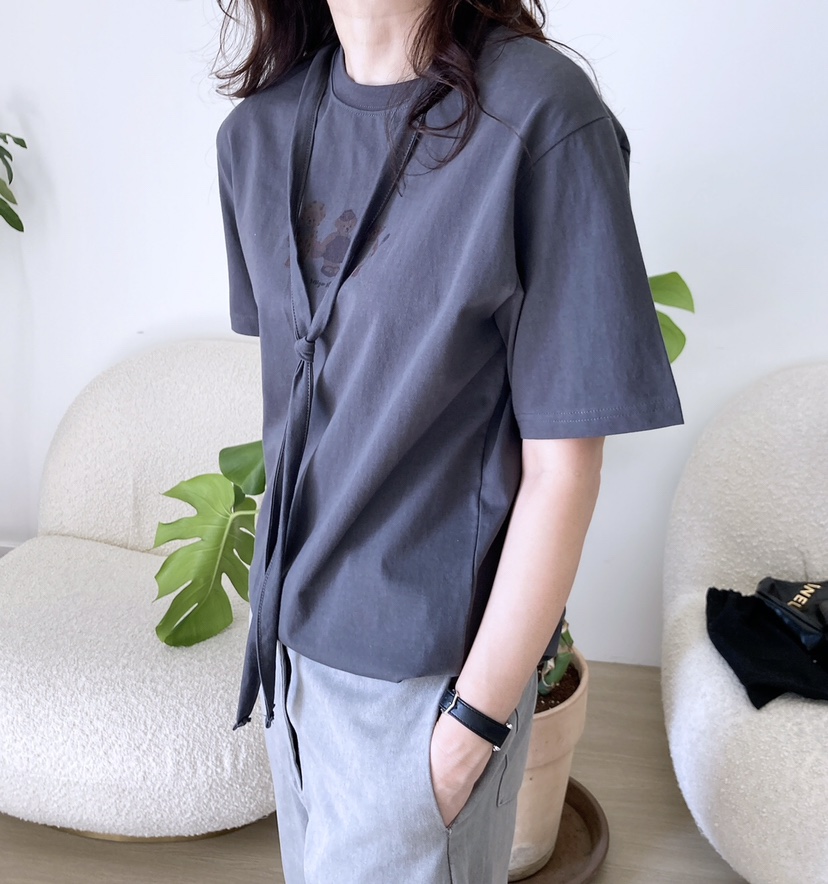 HANNA-A韓國直郵㊣女裝新品推薦職業休閑25春夏人氣時尚T恤HANNAT恤