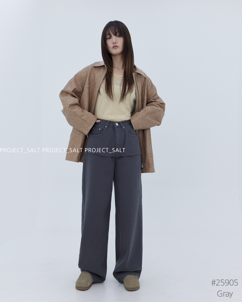 PROJECT SALT韓國直郵㊣女裝新品休閑牛仔褲PROJECTSALT牛仔褲