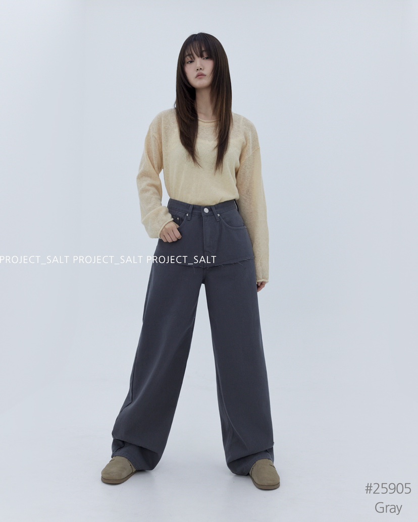 PROJECT SALT韓國直郵㊣女裝新品休閑牛仔褲PROJECTSALT牛仔褲