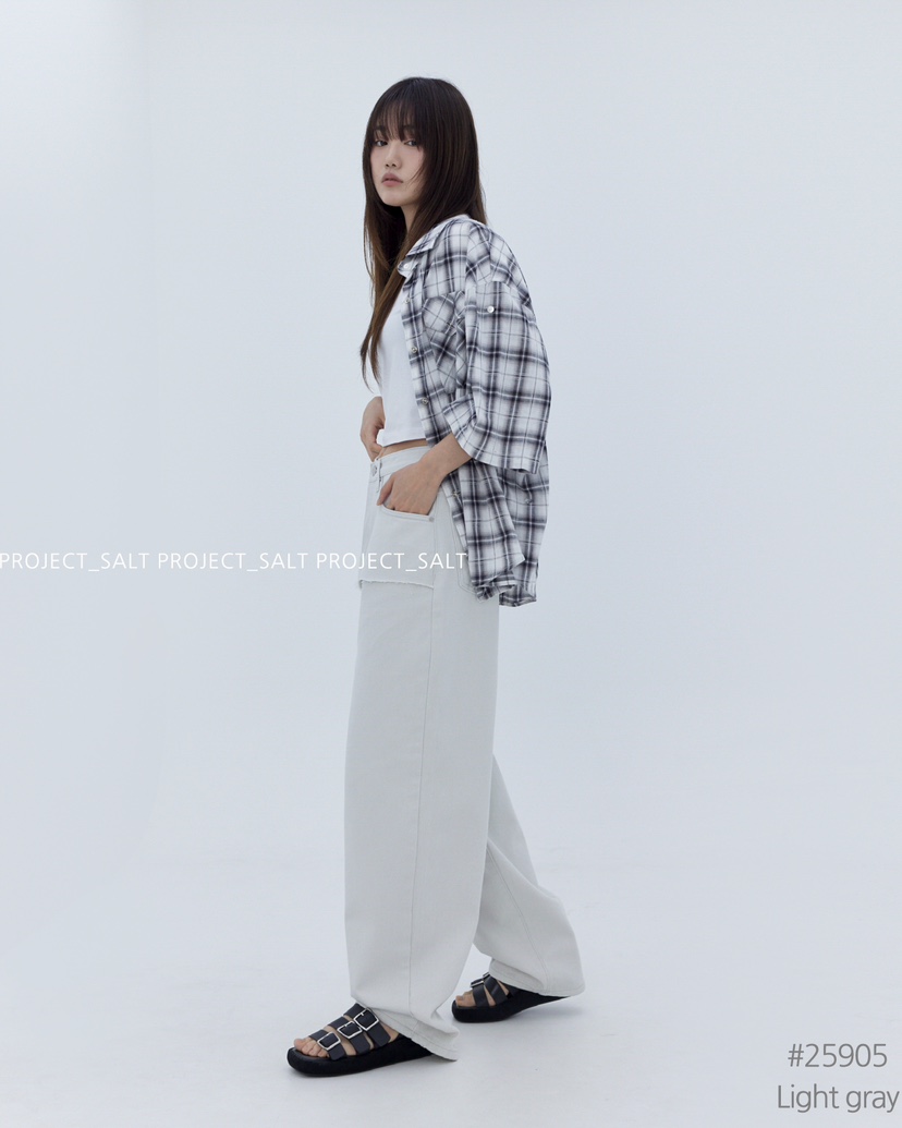 PROJECT SALT韓國直郵㊣女裝新品休閑牛仔褲PROJECTSALT牛仔褲