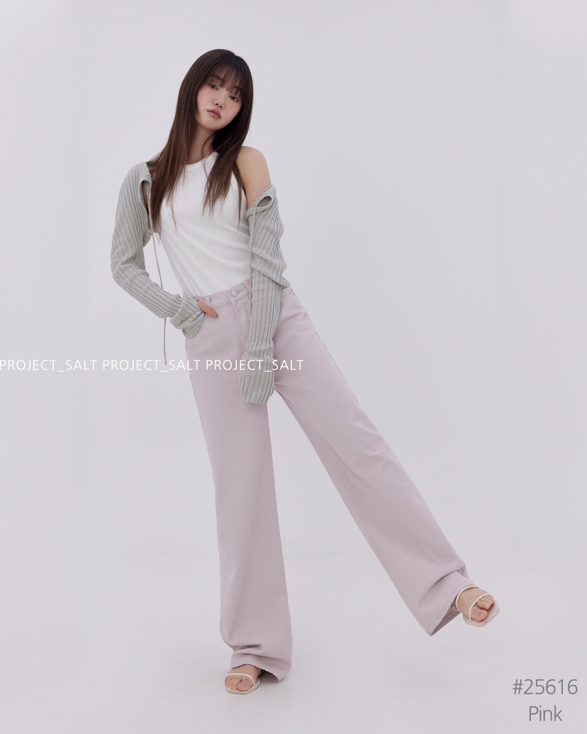 PROJECT SALT(此品牌名稱會遭售假投訴,建議淘寶店鋪商品名稱中不要使用)直郵韓國代購㊣女裝新款休閑牛仔褲PROJECTSALT牛仔褲