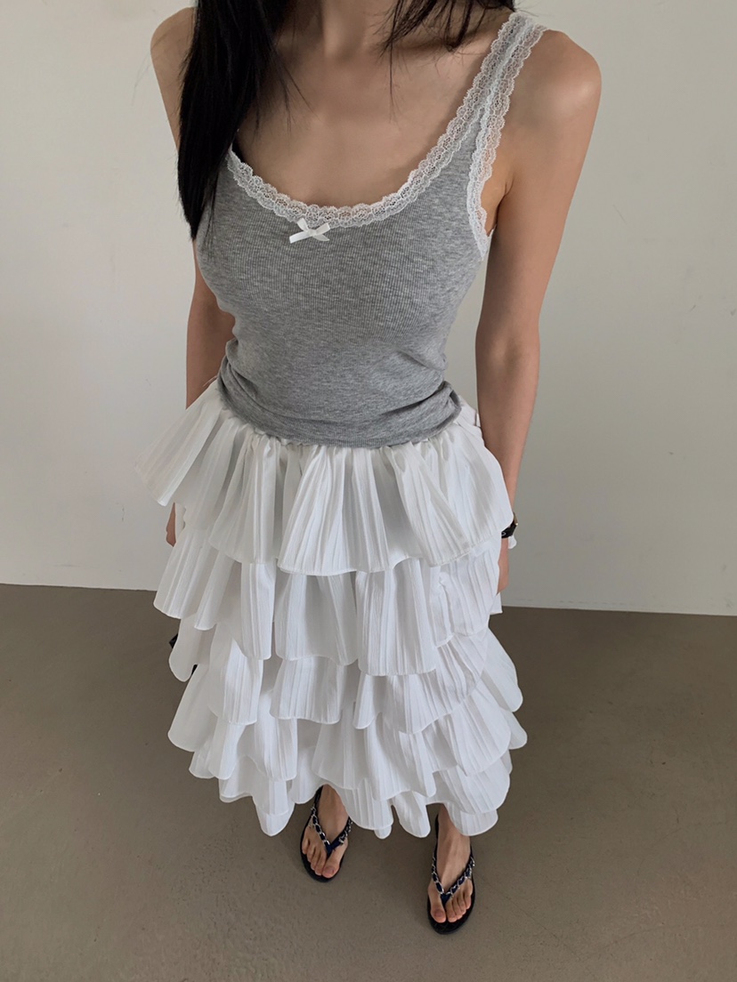 VERANDA韓國直郵㊣東大門實拍女裝新品時尚職業吊帶背心蕾絲VERANDA吊帶/背心