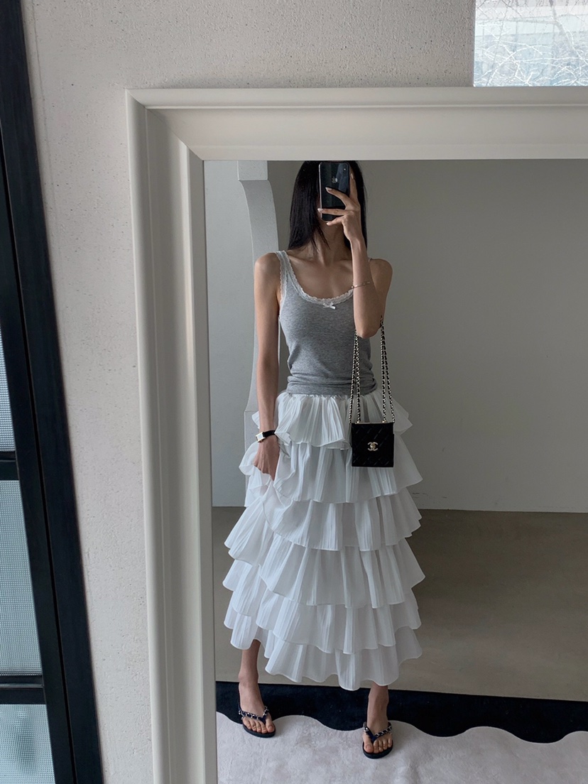 VERANDA韓國直郵㊣東大門實拍女裝新品時尚職業吊帶背心蕾絲VERANDA吊帶/背心