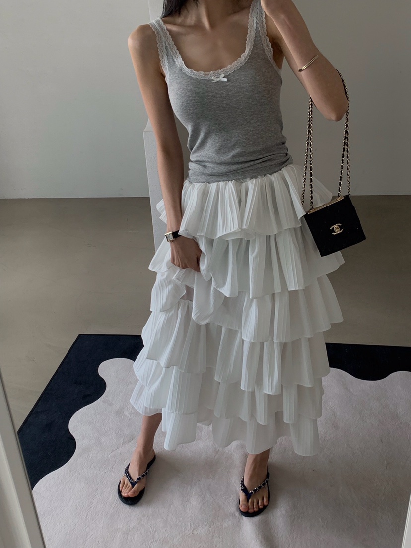 VERANDA韓國直郵㊣東大門實拍女裝新品時尚職業吊帶背心蕾絲VERANDA吊帶/背心