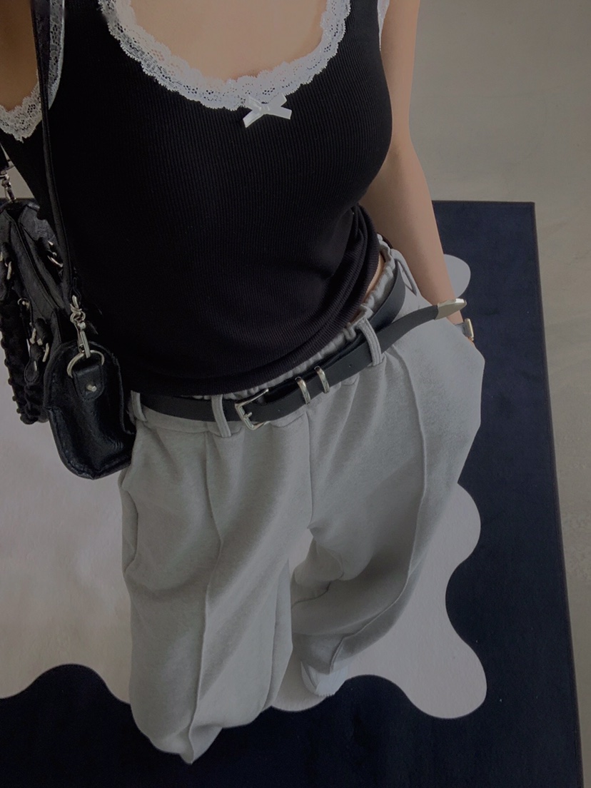 VERANDA韓國直郵㊣東大門實拍女裝新品時尚職業吊帶背心蕾絲VERANDA吊帶/背心