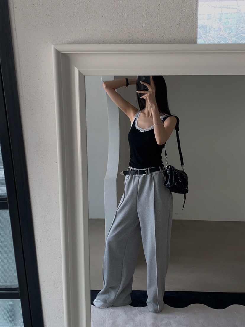 VERANDA韓國直郵㊣東大門實拍女裝新品時尚職業吊帶背心蕾絲VERANDA吊帶/背心