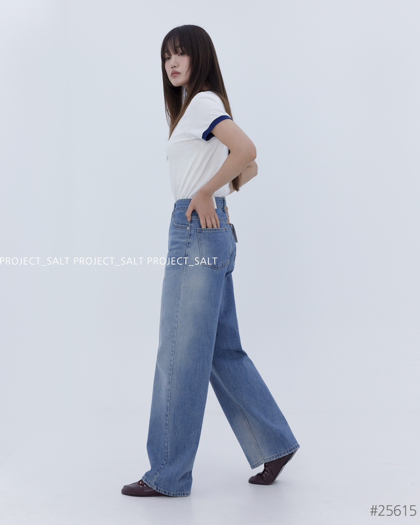 PROJECT SALT韓國直郵㊣東大門實拍女裝新款時尚牛仔褲PROJECTSALT牛仔褲