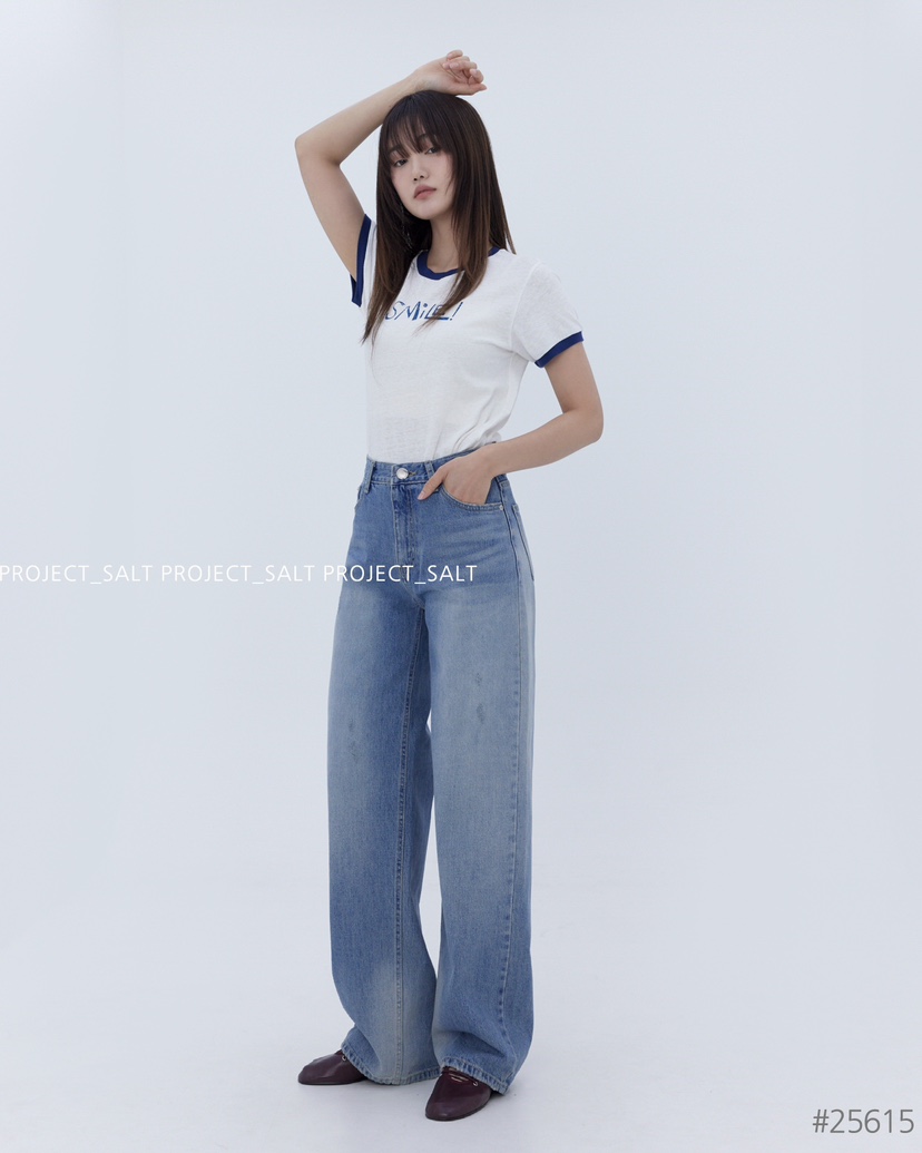 PROJECT SALT韓國直郵㊣東大門實拍女裝新款時尚牛仔褲PROJECTSALT牛仔褲