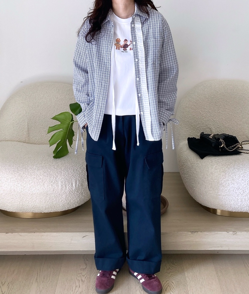 HANNA-A韓國㊣直郵東大門代購女裝新款時尚推薦襯衫蕾絲衫HANNA襯衫/蕾絲衫