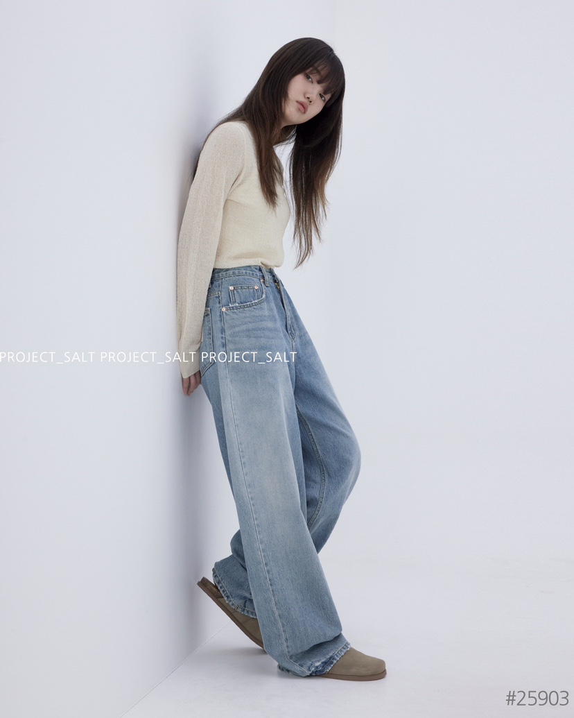 PROJECT SALT韓國直郵㊣女裝新款時尚牛仔褲PROJECTSALT牛仔褲