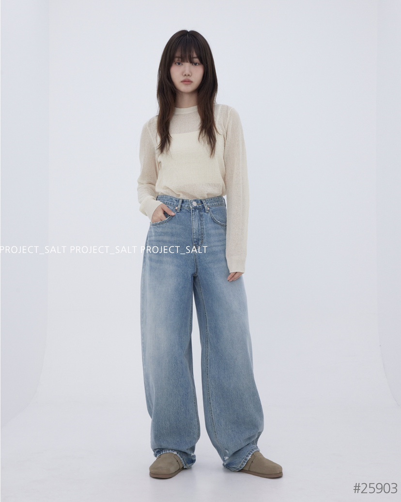 PROJECT SALT韓國直郵㊣女裝新款時尚牛仔褲PROJECTSALT牛仔褲