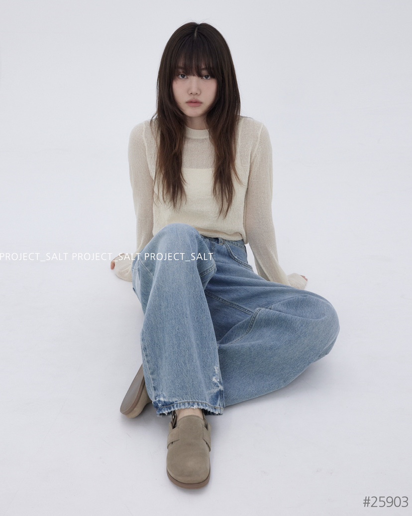 PROJECT SALT韓國直郵㊣女裝新款時尚牛仔褲PROJECTSALT牛仔褲