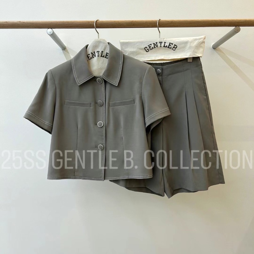 GENTLE B直郵韓國代購㊣女裝新品25春夏休閑職業推薦人氣短褲GENTLE B短褲