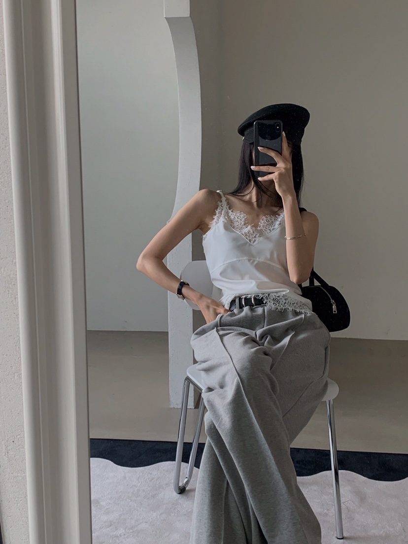 VERANDA直郵韓國代購㊣女裝新品職業休閑25春夏推薦吊帶背心VERANDA吊帶/背心