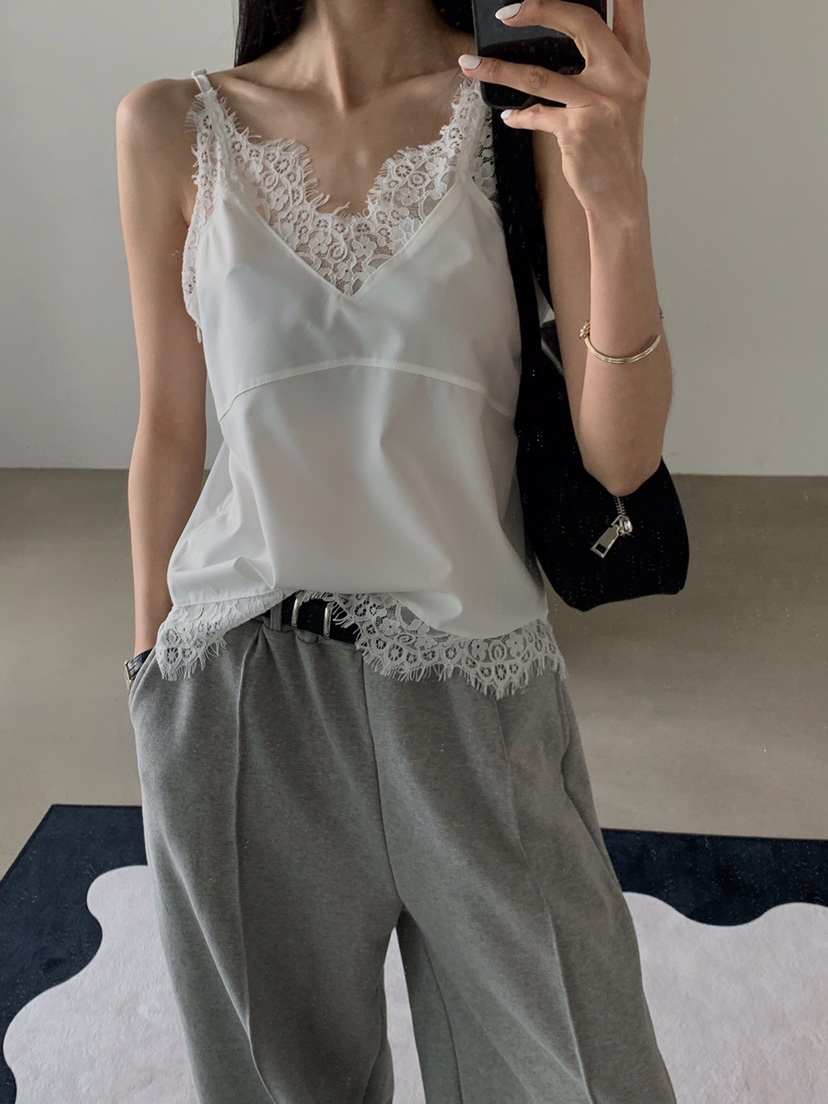 VERANDA直郵韓國代購㊣女裝新品職業休閑25春夏推薦吊帶背心VERANDA吊帶/背心圖色2