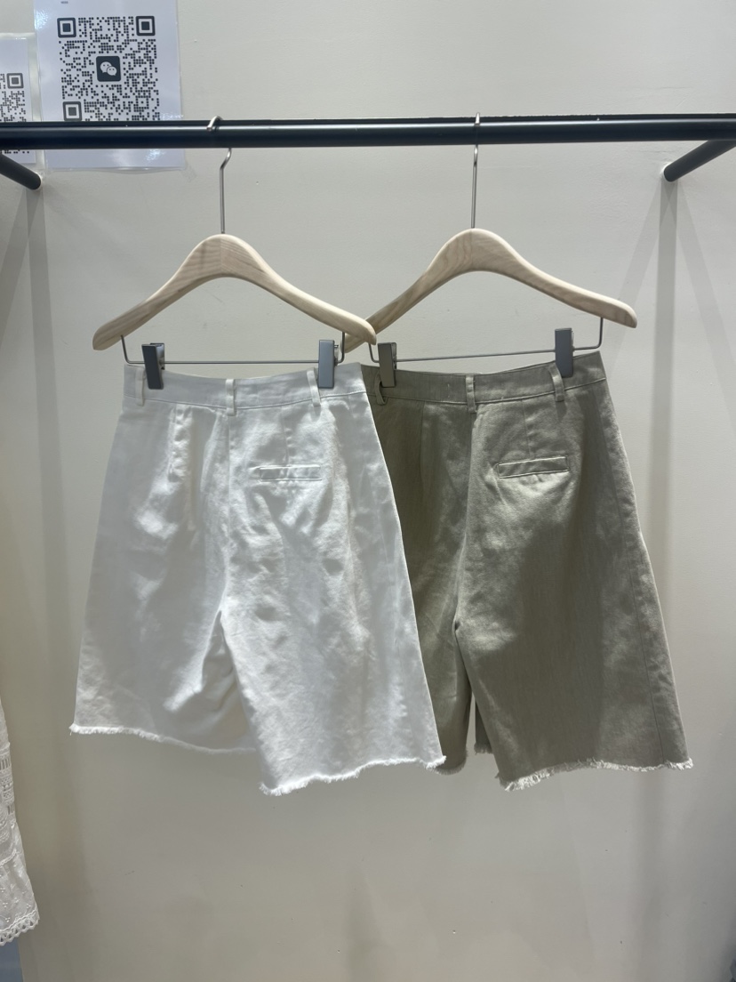 NEOUL直郵韓國代購㊣女裝新款休閑時尚推薦熱賣25春夏人氣短褲NEOUL/ahin雙領標簽短褲