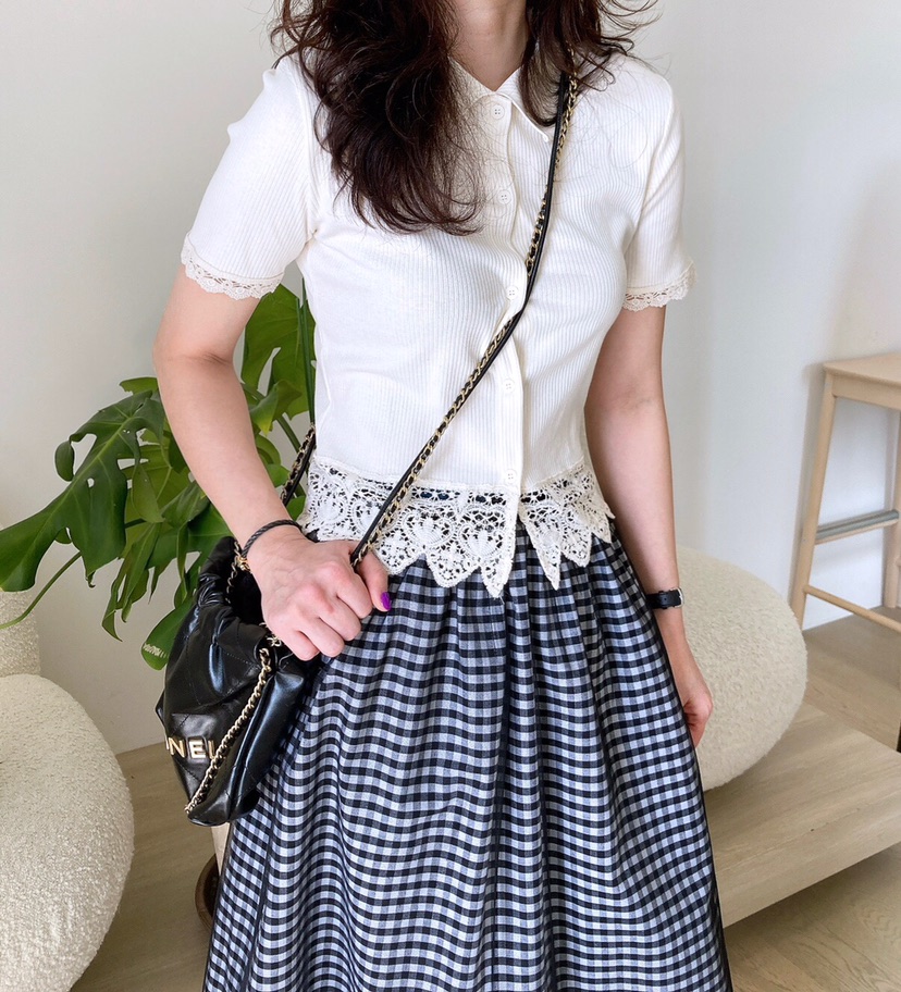 HANNA-A韓國直郵㊣東大門實拍女裝新品25春夏休閑熱賣針織衫HANNA針織衫