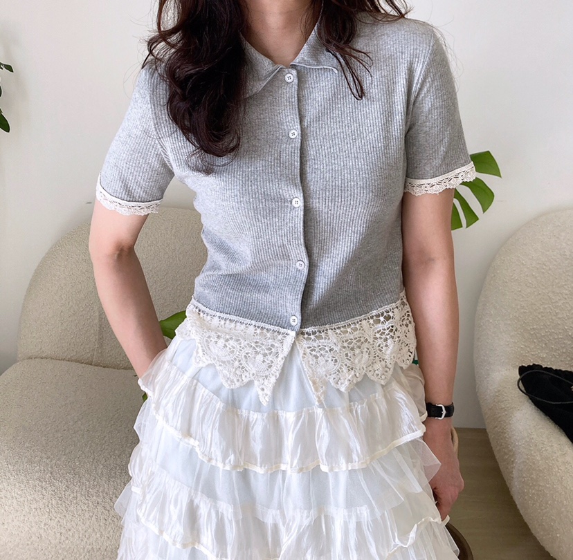 HANNA-A韓國直郵㊣東大門實拍女裝新品25春夏休閑熱賣針織衫HANNA針織衫