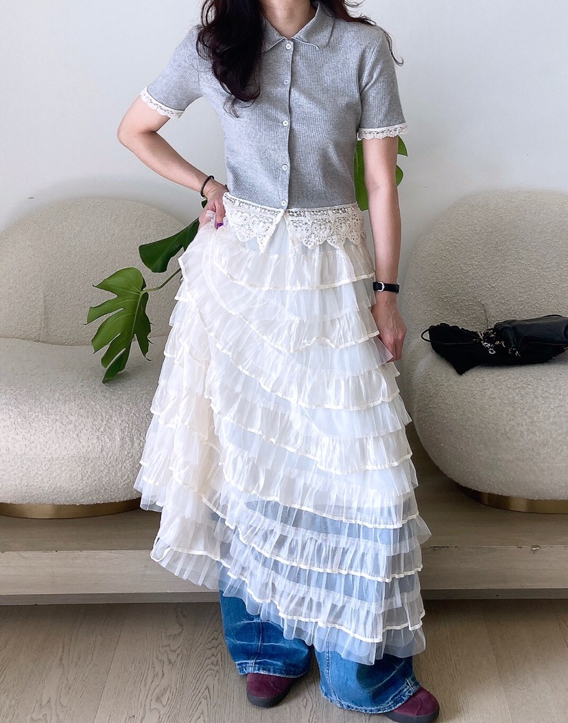 HANNA-A韓國直郵㊣東大門實拍女裝新品25春夏休閑熱賣針織衫HANNA針織衫