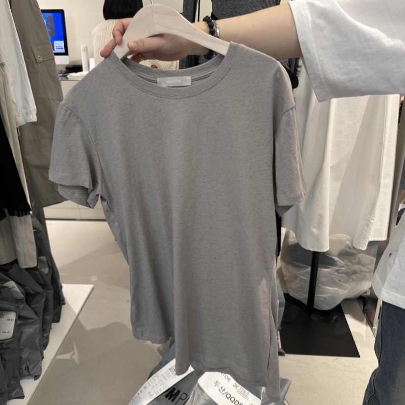MENTOR韓國直郵㊣東大門實拍女裝新品時尚人氣熱賣職業休閑T恤MENTORT恤圖色4