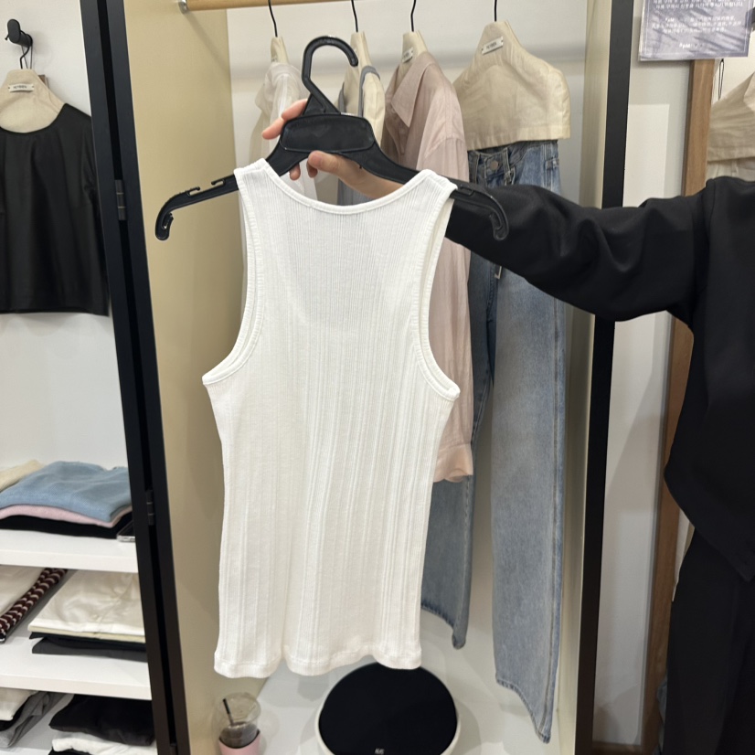 MUYBIEN直郵韓國代購㊣女裝新款休閑熱賣時尚人氣推薦吊帶背心MUYBIEN吊帶/背心