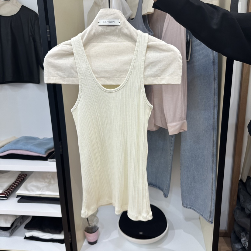 MUYBIEN直郵韓國代購㊣女裝新款休閑熱賣時尚人氣推薦吊帶背心MUYBIEN吊帶/背心圖色4