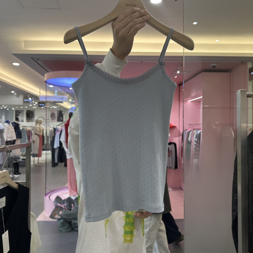 BINUS直郵韓國代購㊣女裝新品休閑人氣時尚熱賣25春夏吊帶背心BINUS吊帶/背心圖色2