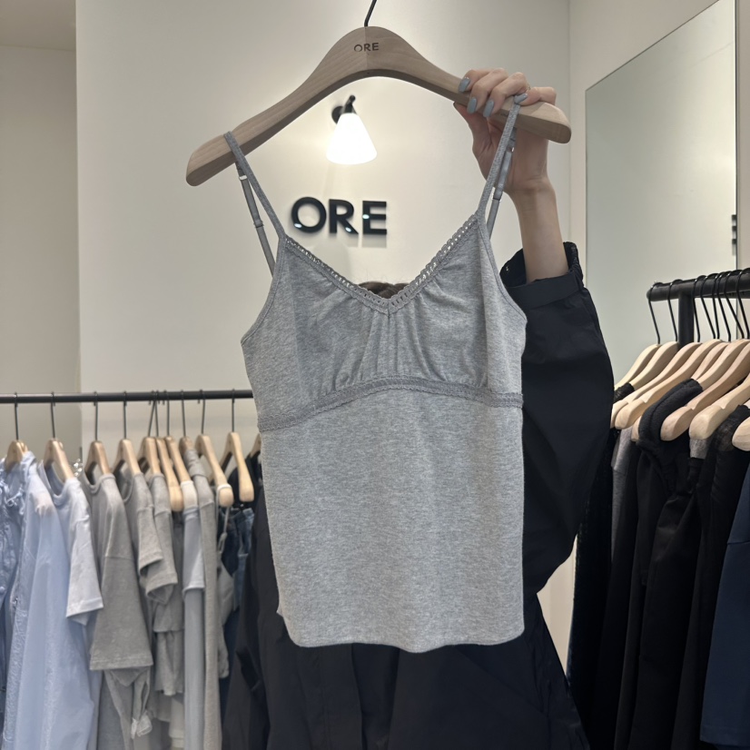 ORE-P韓國直郵㊣女裝新品25春夏休閑人氣職業時尚吊帶背心ORE吊帶/背心圖色2