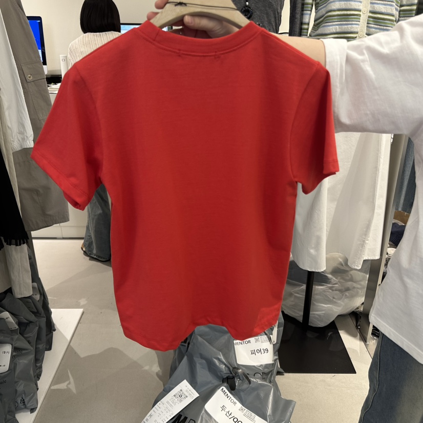 MENTOR韓國直郵㊣女裝新品職業休閑25春夏時尚熱賣推薦人氣T恤MENTORT恤