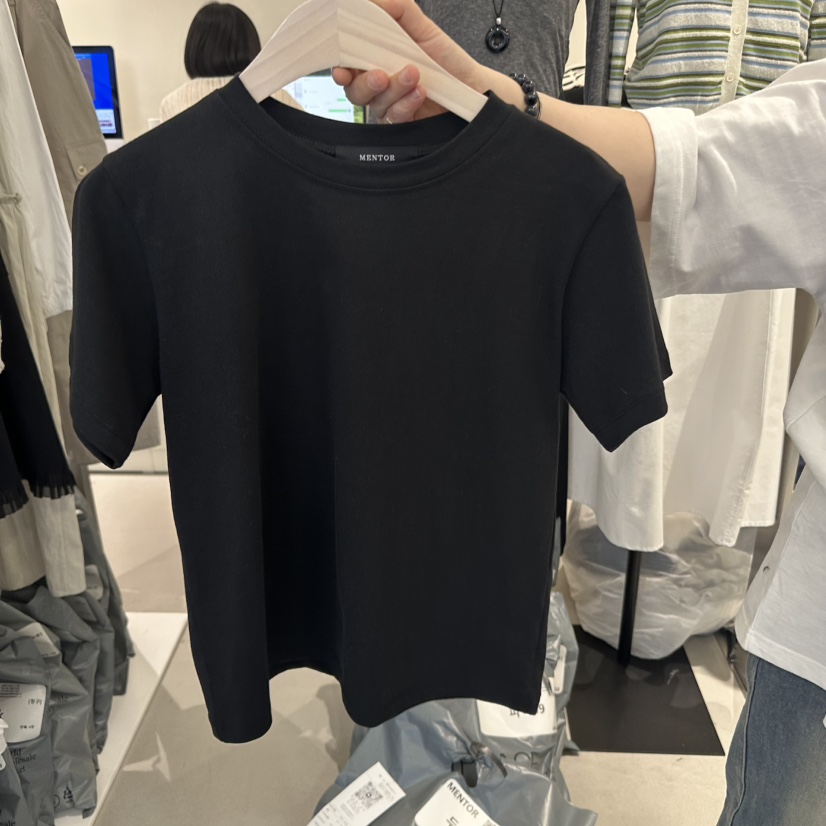 MENTOR韓國直郵㊣女裝新品職業休閑25春夏時尚熱賣推薦人氣T恤MENTORT恤圖色2