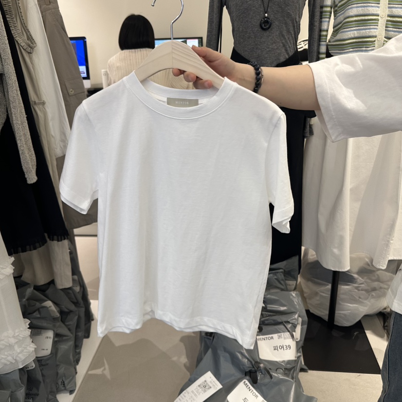 MENTOR韓國直郵㊣女裝新品職業休閑25春夏時尚熱賣推薦人氣T恤MENTORT恤圖色3