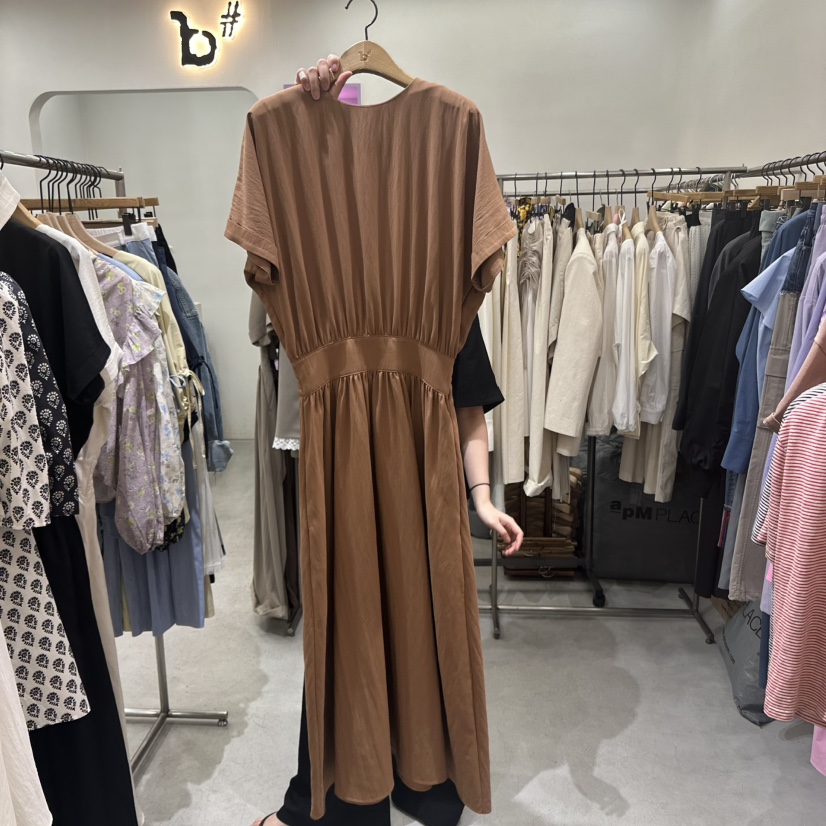 BISHOP韓國㊣直郵東大門代購女裝新款人氣休閑25春夏連衣裙b#/BISHOP連衣裙圖色3