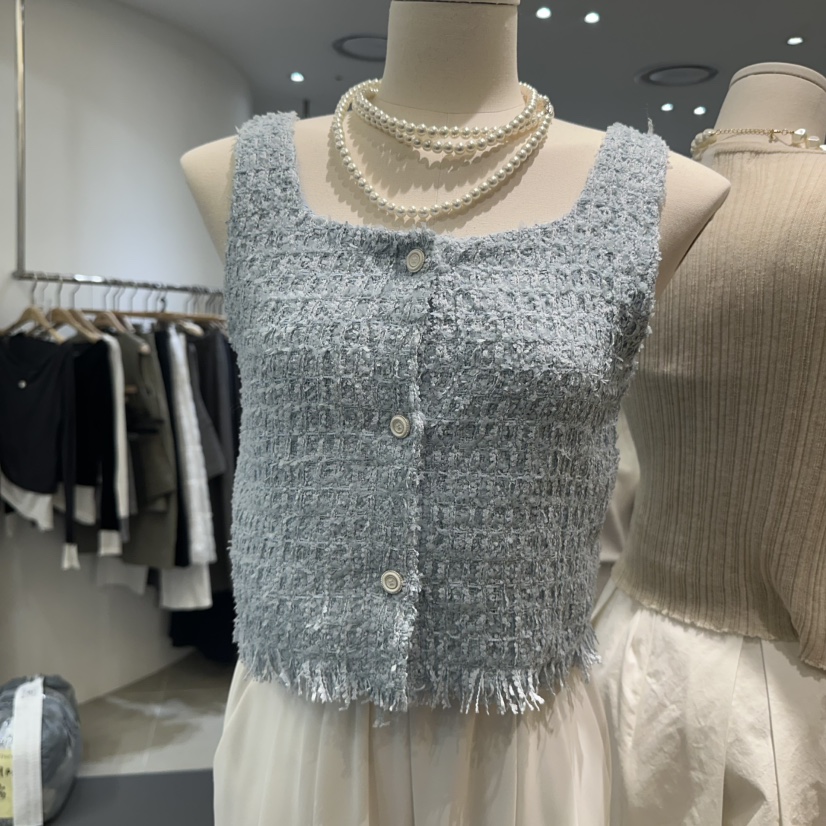 BUTTER-P韓國㊣直郵東大門代購女裝新品休閑25春夏職業馬甲BUTTER-P馬甲