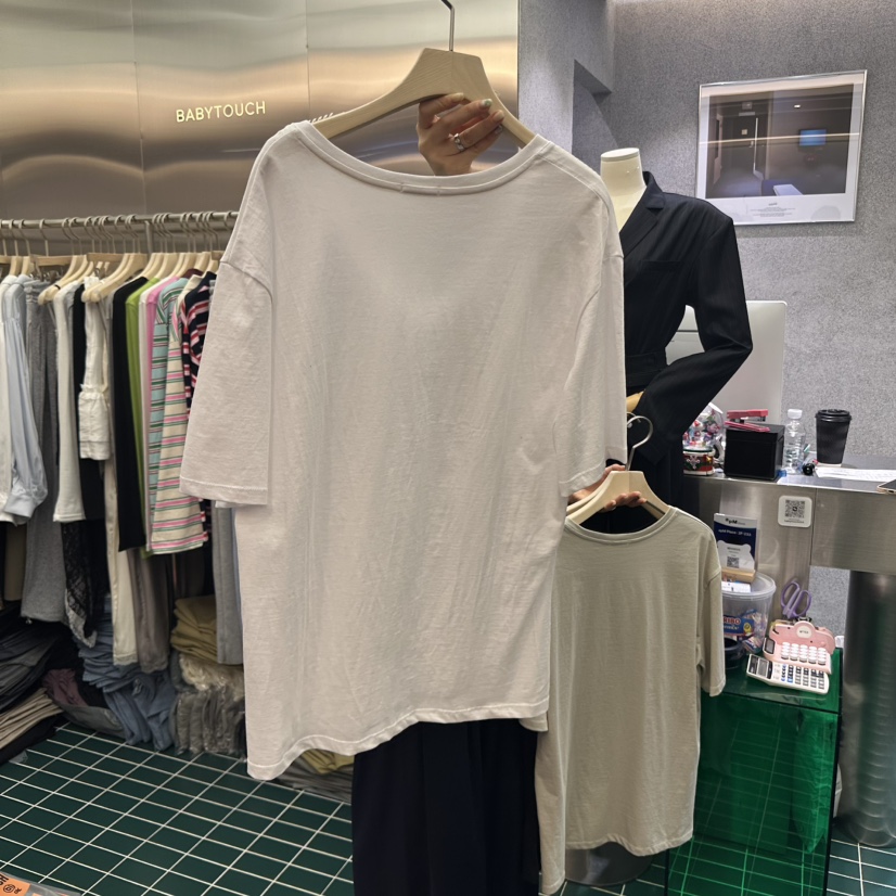 BABYTOUCH直郵韓國代購㊣女裝新品時尚熱賣休閑25春夏人氣T恤BABYTOUCHT恤