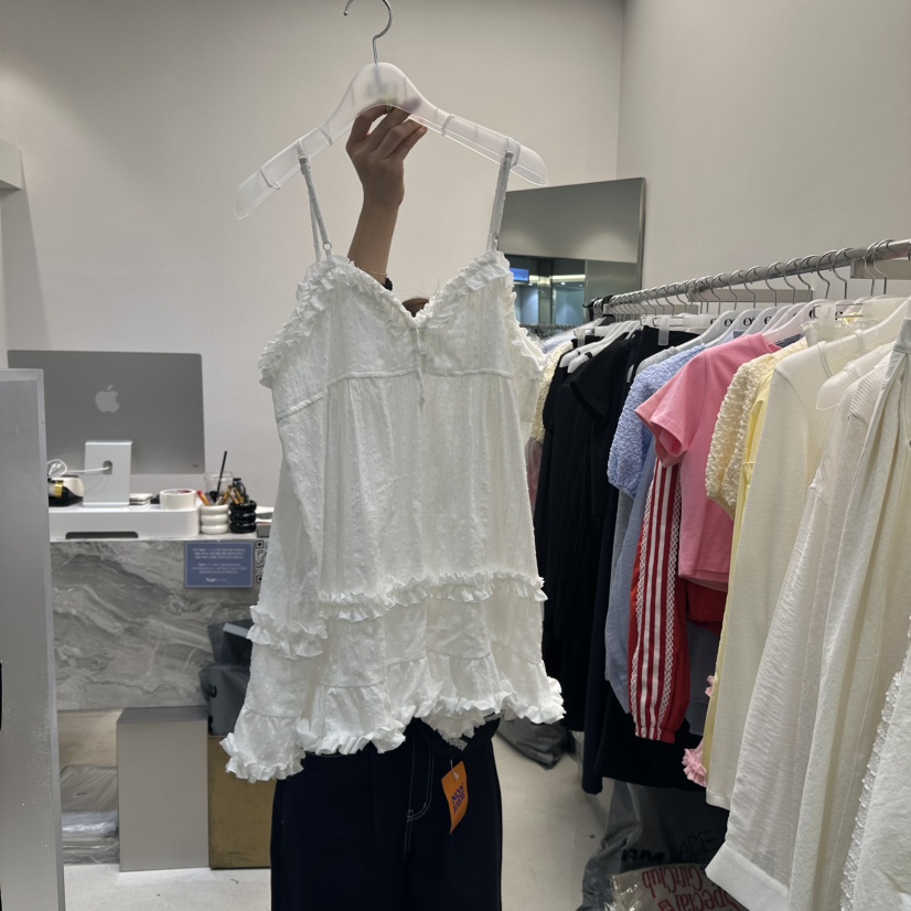 EYEL韓國㊣直郵東大門代購女裝新品熱賣時尚推薦連衣裙荷葉邊EYEL連衣裙