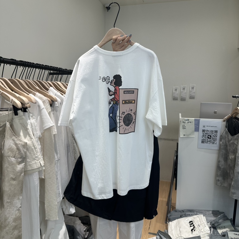 ORE-P韓國㊣直郵東大門代購女裝新款時尚25春夏休閑熱賣T恤ORET恤