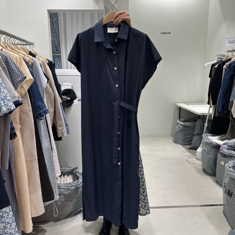 URBANE-P韓國直郵㊣女裝新品熱賣職業休閑25春夏連衣裙格紋長款URBANE-P連衣裙圖色2