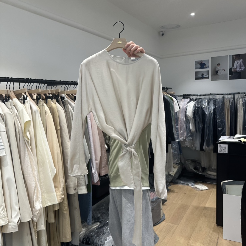 aube nunt韓國㊣直郵東大門代購女裝新款職業休閑襯衫蕾絲衫aube nunt襯衫/蕾絲衫