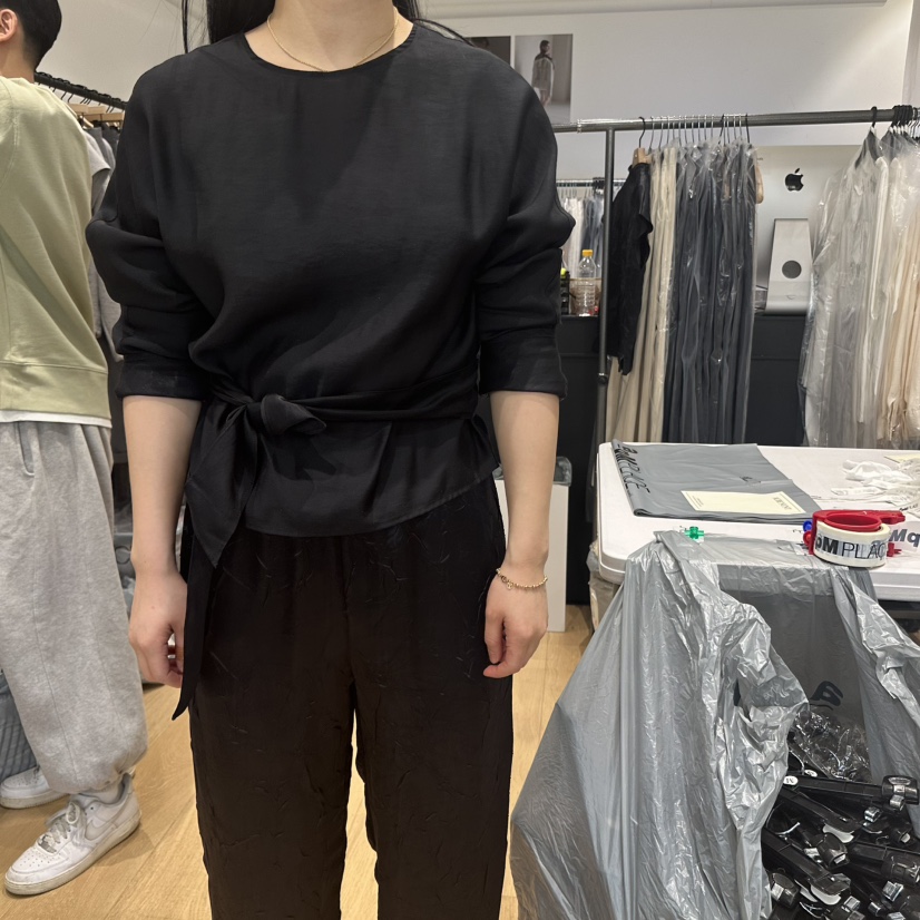 aube nunt韓國㊣直郵東大門代購女裝新款職業休閑襯衫蕾絲衫aube nunt襯衫/蕾絲衫圖色3