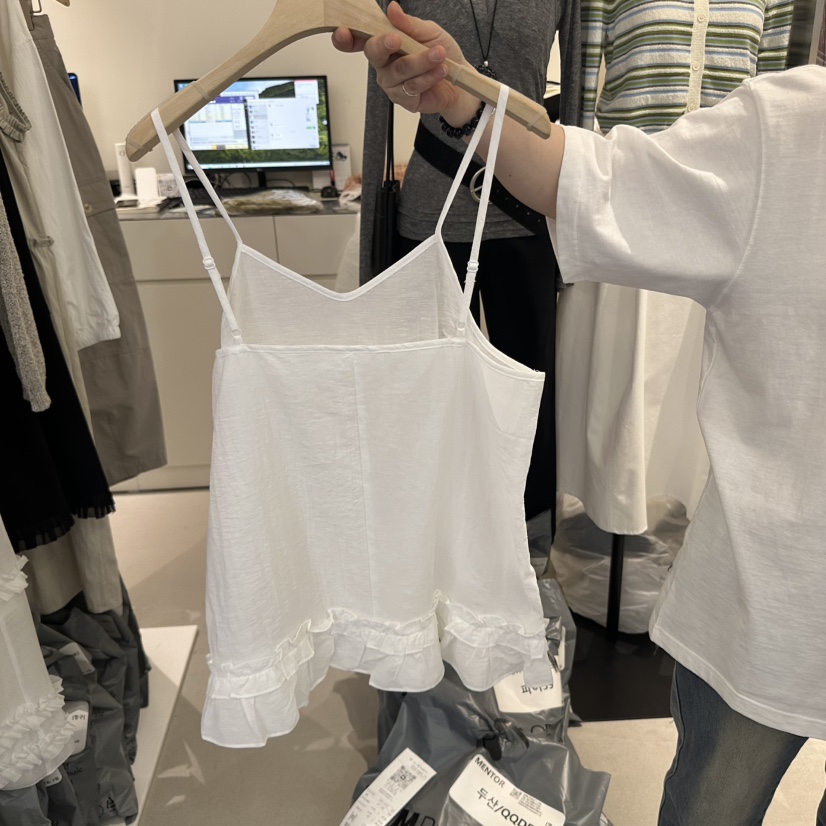 MENTOR韓國直郵㊣女裝新品熱賣25春夏休閑職業時尚吊帶背心MENTOR吊帶/背心
