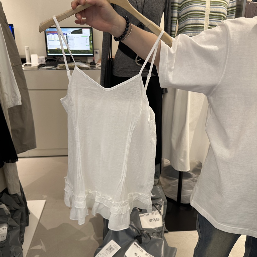 MENTOR韓國直郵㊣女裝新品熱賣25春夏休閑職業時尚吊帶背心MENTOR吊帶/背心
